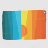 Mooie zonnebrand en Zee golven Golfhanddoek (Horizontaal)