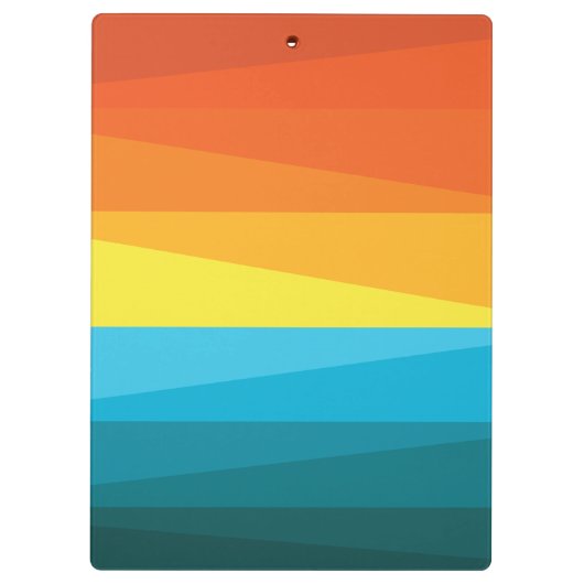 Mooie zonnebrand en Zee golven Klembord (Achterkant)