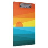 Mooie zonnebrand en Zee golven Klembord (Rechts)