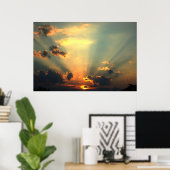 Mooie zonnebrand-Poster Poster (Thuiskantoor)