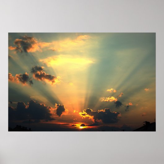 Mooie zonnebrand-Poster Poster (Voorkant)
