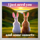 Mooie zonnebrand-Poster Poster (Voorkant)