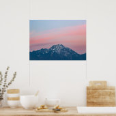 Mooie zonnehemelberg Storžič, Slovenië Poster (Keuken)