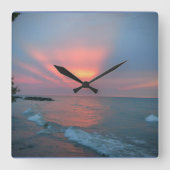 Mooie zonneklok vierkante klok (Voorkant)