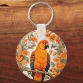 Mooie Zonnekonkoer van William Morris Geïnspireerd Sleutelhanger (Voorkant)