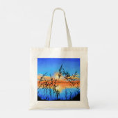 Mooie zonneMeer - Spiegelen - Oorspronkelijk schil Tote Bag (Achterkant)