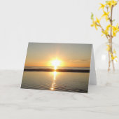 Mooie zonneschenkaart kaart (Gele Bloem)