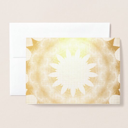 Mooie zonneschijn folie kaarten (Voorkant met envelop)