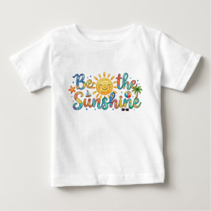 Mooie Zonneschijn Retro Zomer Baby T-Shirt