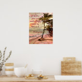 Mooie zonnestralen Palms Shakespeare Quote Poster (Keuken)
