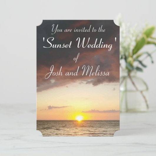 Mooie zonnevoetafdrukken kaart (Staand voorkant)