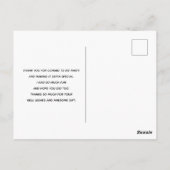 Mooie zonnige tropische strand foto dank u briefkaart (Achterkant)