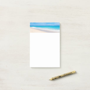 Mooie zonnige tropische strand foto post-it® notes