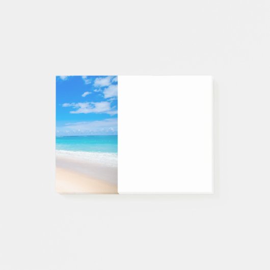 Mooie zonnige tropische strand foto post-it® notes (Voorkant)