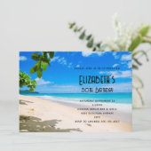 Mooie zonnige tropische strand foto Verjaardag Kaart (Staand voorkant)