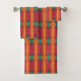 Mooie Zonnige Zonnestralen Zuidwesterse Volkskunst Bad Handdoek