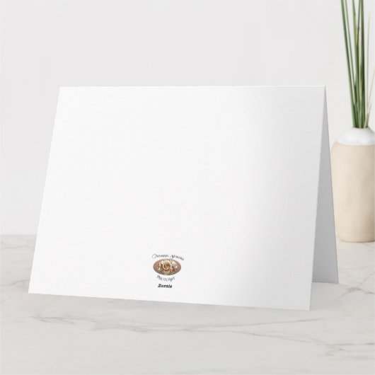 Mooie zonsondergang aan de horizon - Verjaardag Ka Kaart (Achterkant)