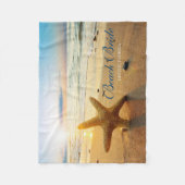 Mooie zonsondergang, aangepaste aanvalbride fleece deken (Voorkant)