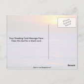 Mooie zonsondergang: Bali, Indonesië Briefkaart (Achterkant)