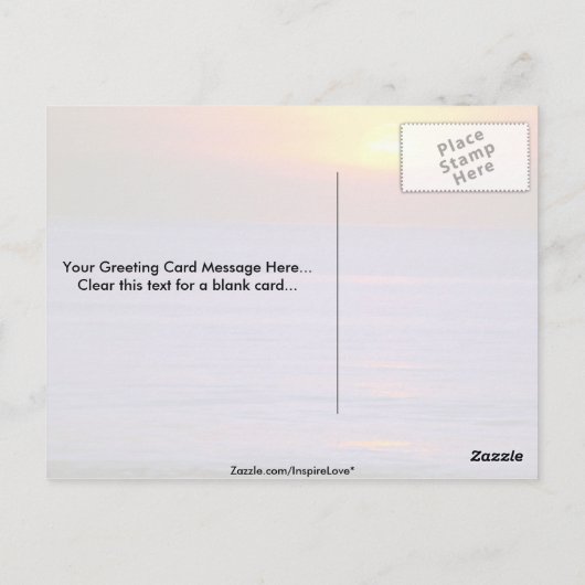 Mooie zonsondergang: Bali, Indonesië Briefkaart (Achterkant)