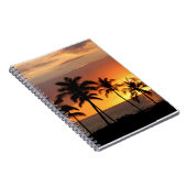 Mooie zonsondergang bij het strand notitieboek (Rechterzijde)