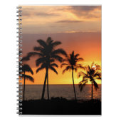 Mooie zonsondergang bij het strand notitieboek (Voorkant)