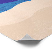 Mooie zonsondergang bij het verzachten poster (Hoek)