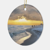 Mooie zonsondergang bij Pensacola Beach, Florida Keramisch Ornament (Links)