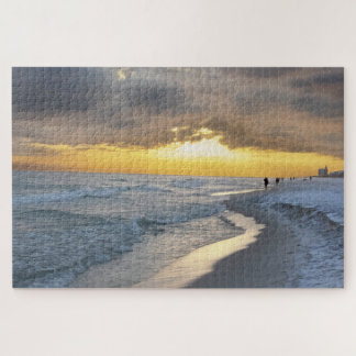 Mooie zonsondergang bij Pensacola Beach, Florida Legpuzzel