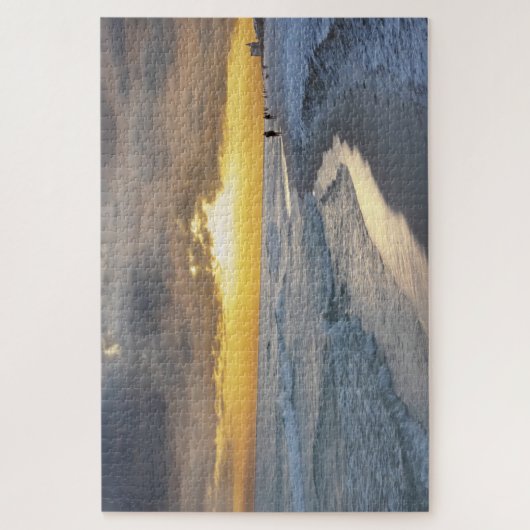 Mooie zonsondergang bij Pensacola Beach, Florida Legpuzzel (Verticaal)