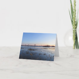 Mooie zonsondergang - Blank Wenskaart Kaart