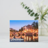 Mooie zonsondergang boven Amsterdam, Nederland Briefkaart (Staand voorkant)