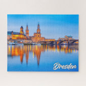 Mooie zonsondergang boven Dresden, Duitsland Legpuzzel (Horizontaal)