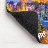 Mooie zonsondergang boven Edinburgh, Schotland Muismat (Hoek)