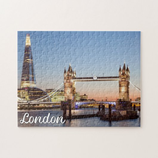 Mooie zonsondergang boven Londen, Engeland Legpuzzel (Horizontaal)