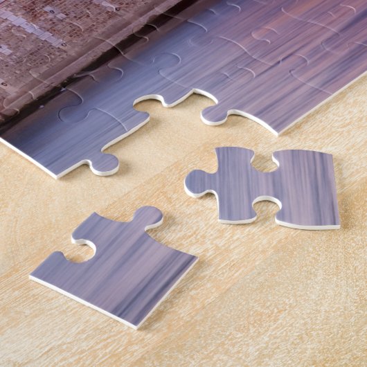 Mooie zonsondergang boven Parijs, Frankrijk Legpuzzel (Zijkant)