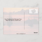 Mooie zonsondergang: Bridgetown Harbour, Barbados Briefkaart (Achterkant)