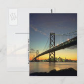 Mooie zonsondergang: Brug, San Francisco, Calif Briefkaart (Voorkant / Achterkant)