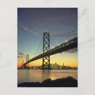 Mooie zonsondergang: Brug, San Francisco, Calif Briefkaart