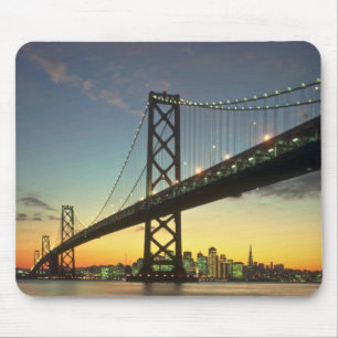 Mooie zonsondergang: Brug, San Francisco, Calif Muismat