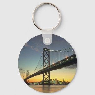 Mooie zonsondergang: Brug, San Francisco, Calif Sleutelhanger