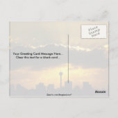 Mooie zonsondergang: Calgary sunset, Alberta, Cana Briefkaart (Achterkant)