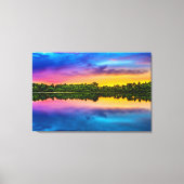 Mooie zonsondergang canvas afdruk (Voorkant)