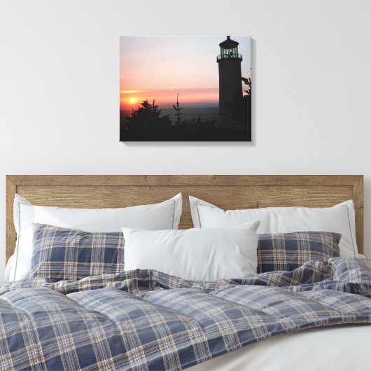 Mooie zonsondergang canvas afdruk (Insitu (Slaapkamer))