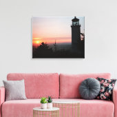 Mooie zonsondergang canvas afdruk (Insitu (Woonkamer))