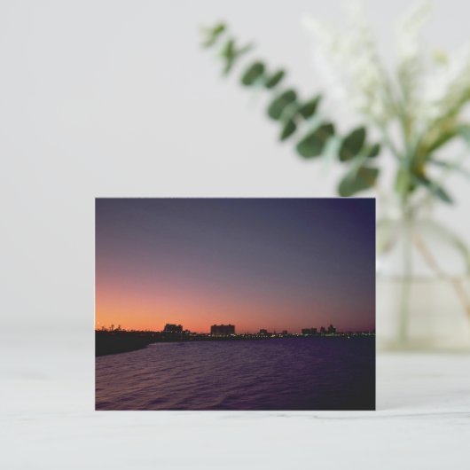 Mooie zonsondergang: Corpus Christi, tweeslacht, T Briefkaart (Staand voorkant)