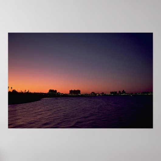 Mooie zonsondergang: Corpus Christi, tweeslacht, T Poster (Voorkant)