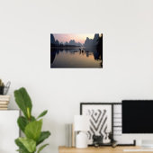 Mooie zonsondergang: de rivier de Li passeren, Gui Poster (Thuiskantoor)