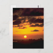 Mooie zonsondergang: Downtown skyline, San Diego,  Briefkaart (Voorkant / Achterkant)