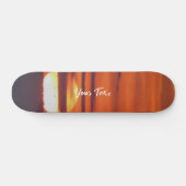 Mooie zonsondergang foto aangepaste tekst persoonlijk skateboard (Horizontaal)